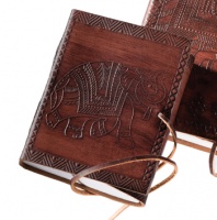 Small Leather Elephant Notebook